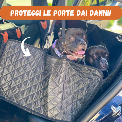 Caniaura™ – Coprisedile Auto per Cani con Fondo Rigido, Protezione Totale