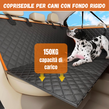 Caniaura™ – Coprisedile Auto per Cani con Fondo Rigido, Protezione Totale