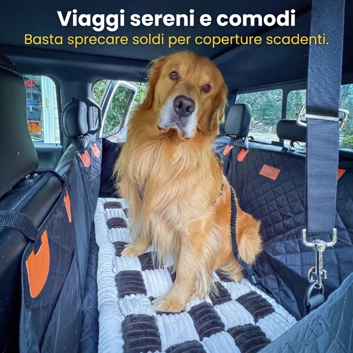 Animò™ – Copri sedile Posteriore Rigido Waterproof per Cani