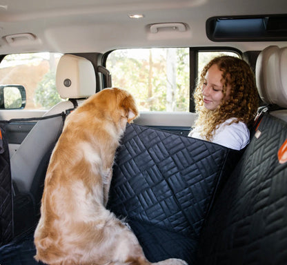 Caniaura™ – Coprisedile Auto per Cani con Fondo Rigido, Protezione Totale